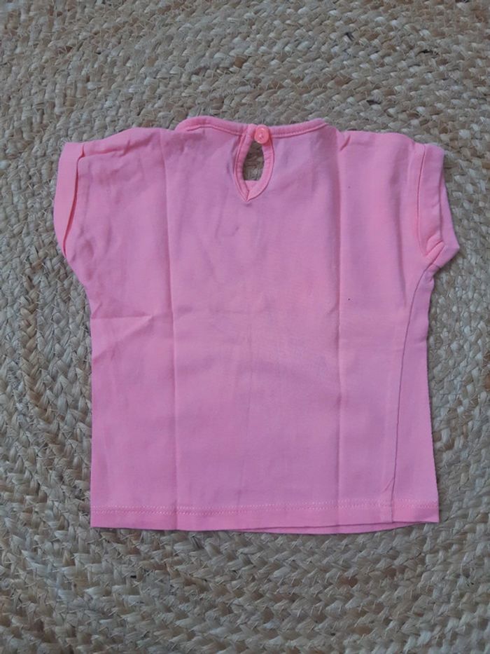 Tee shirt rose Baby Club 62 cm - photo numéro 3