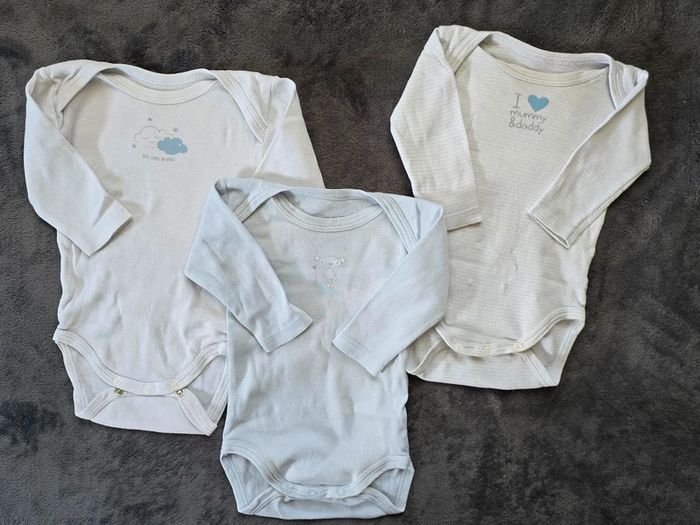 Lot de 3 bodies manches longues et col US - photo numéro 2