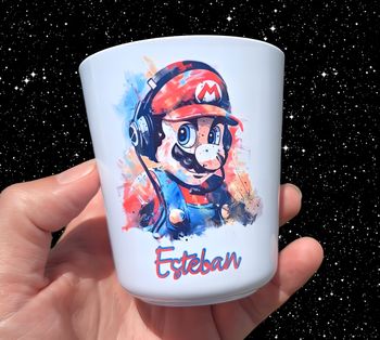 Verre incassable  personnalisé neuf mario