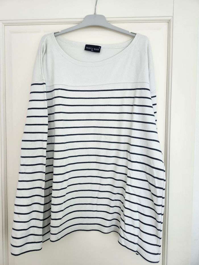 Pull manches longues taille XL Navy Way