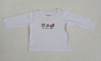 T-shirt blanc 6 mois