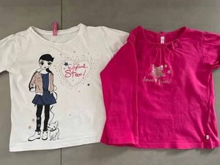 Lot de 2 t-shirt manches longues fille - photo numéro 2
