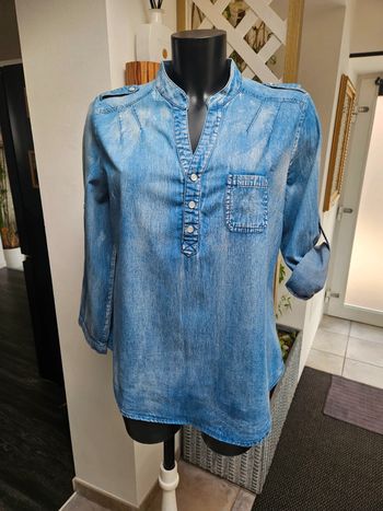 Audrey Ann chemise aspect jeans taille L