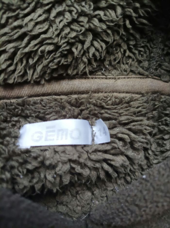 Pull sweats à capuche polaire hivernale poche ventrale |  Gémo | kaki | taille 14ans ou S - photo numéro 7
