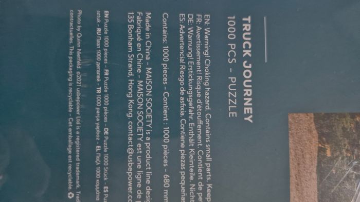 Society Paris puzzle 1000 pièces neuf - photo numéro 5