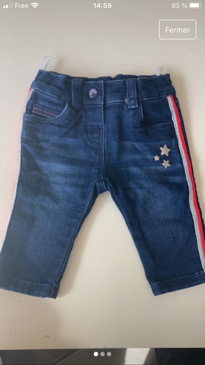 Jeans bébé fille 3 mois