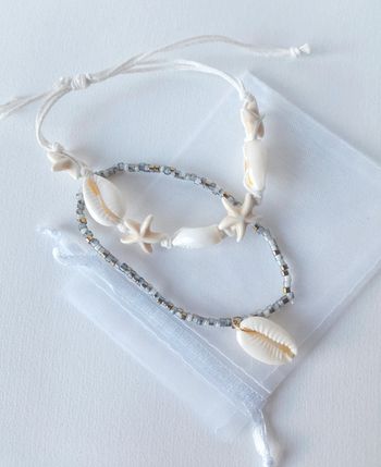 2 bracelets assortis coquillage 🏝
