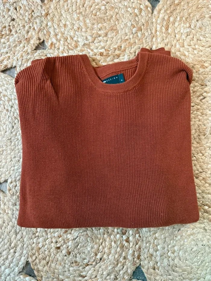 Pull rouille - homme - taille M - photo numéro 2