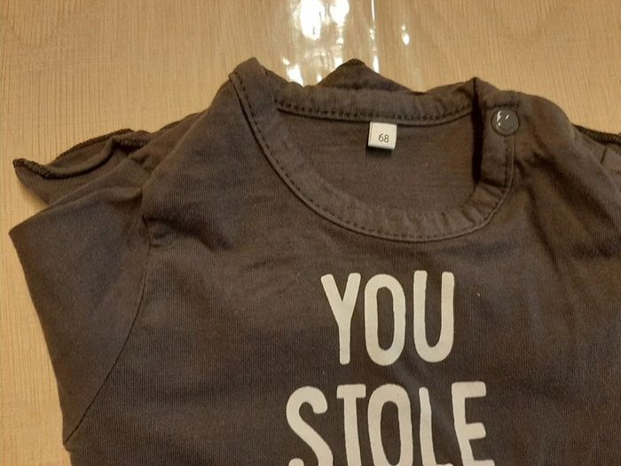 Sweat manches longues Gris foncé 6 mois Zeeman neuf - photo numéro 2