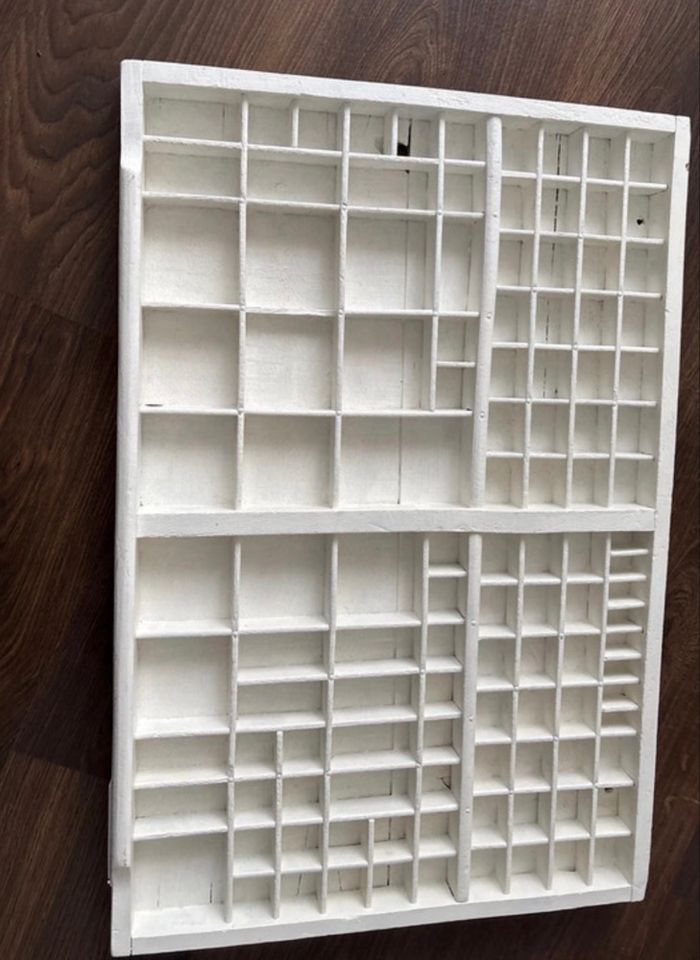 Ancien tiroir casier d’imprimerie - typographie - bon état - photo numéro 4