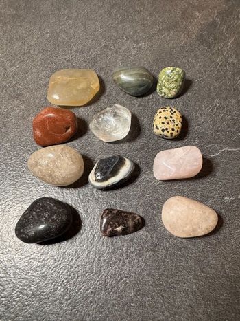 Lot 415g pierres polies XL  naturelles – Collection minéraux