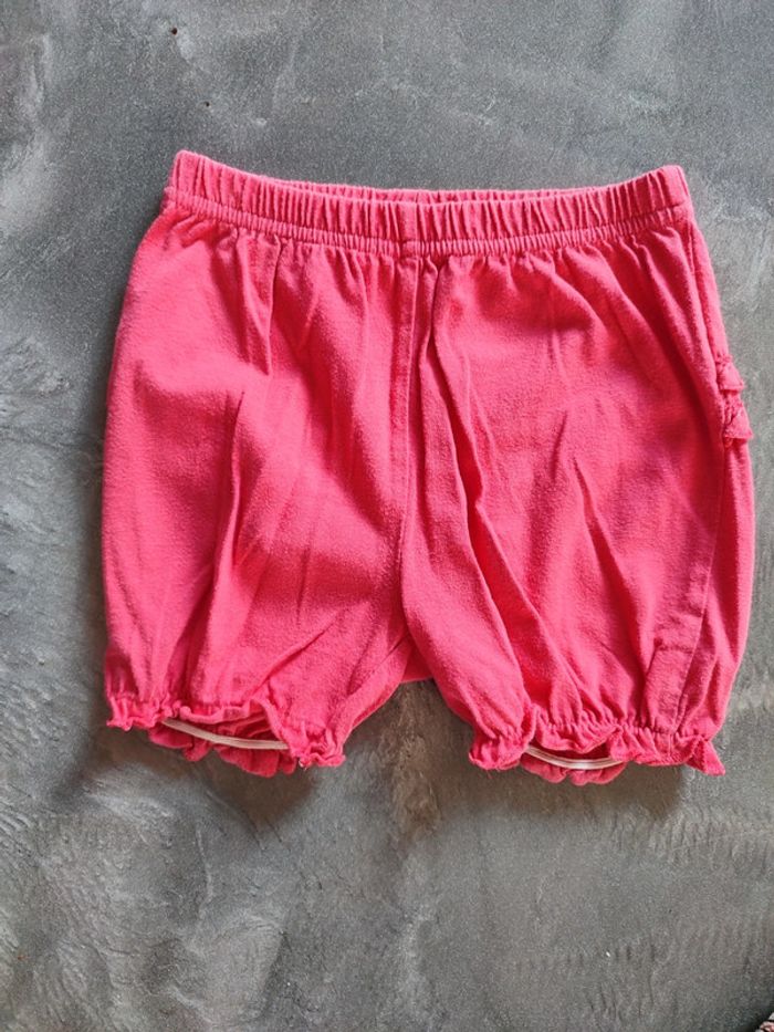 Short en coton fushia 24 mois