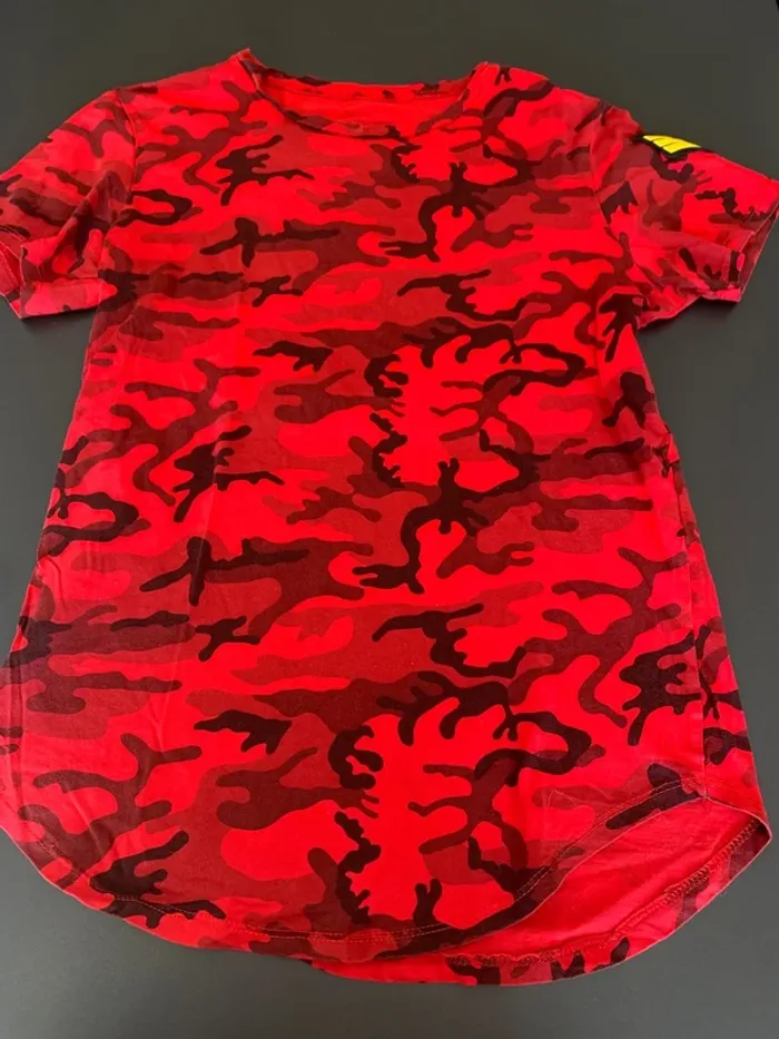 T-shirt oversize army rouge taille L