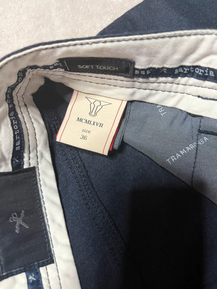 Tramarossa - Jean en laine, coupe droite, Bleu foncé, taille 36 - photo numéro 4