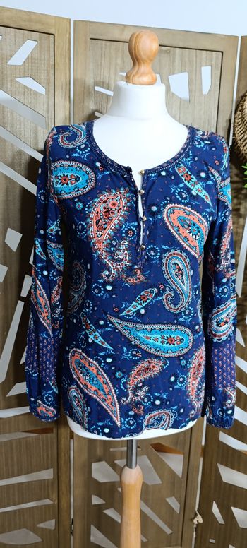 Blouse manches longues bleu taille S - Lili et lala