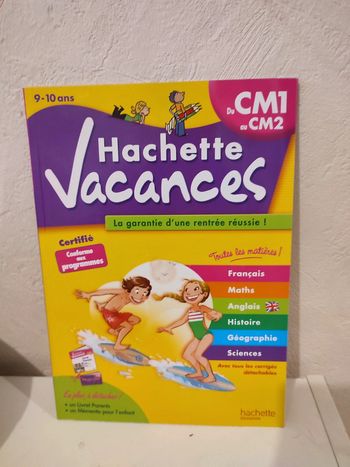 Cahier exercices hachette vacances cm1 au cm2