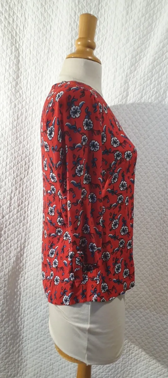 Tunique multicolore motifs fleurs DDP - photo numéro 4