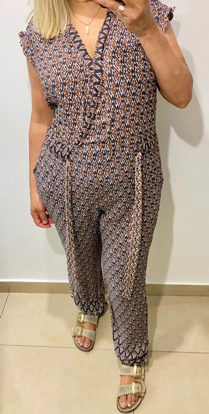 🌿 Combinaison 1.2.3 Paris – imprimée fluide Taille 38 - photo numéro 6