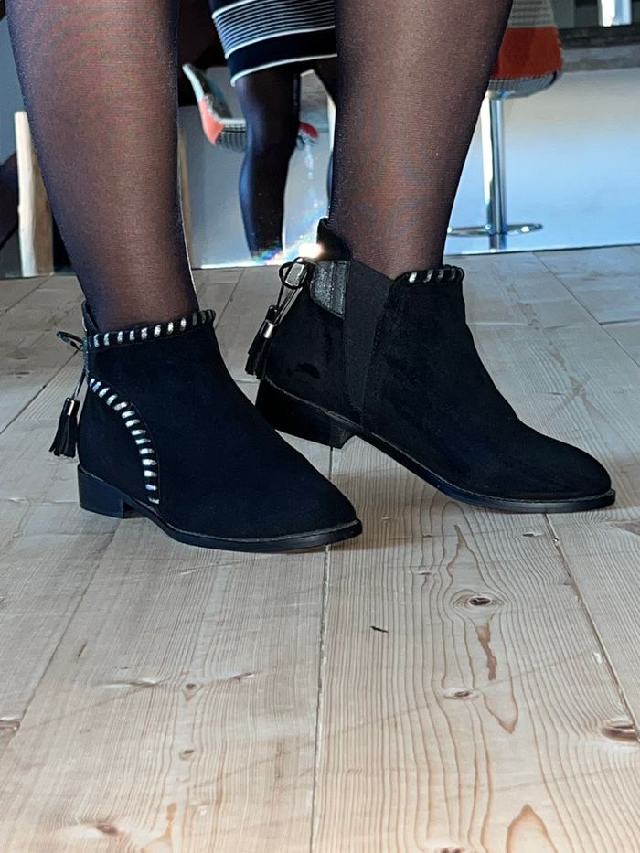 Bottines cuir daim Les Tropeziennes  P-37