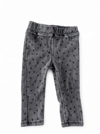 Legging fille 12 mois effet jean gris