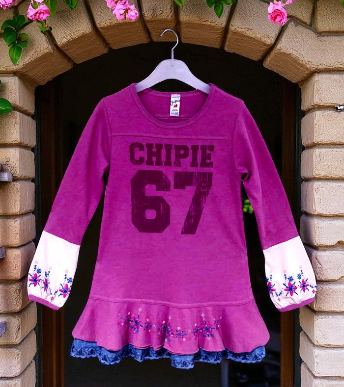 CHIPIE - ROBE FILLE BRODERIES FLEURS DÉTAILS VOLANTS & BRODERIE ANGLAISE 6A - photo numéro 3