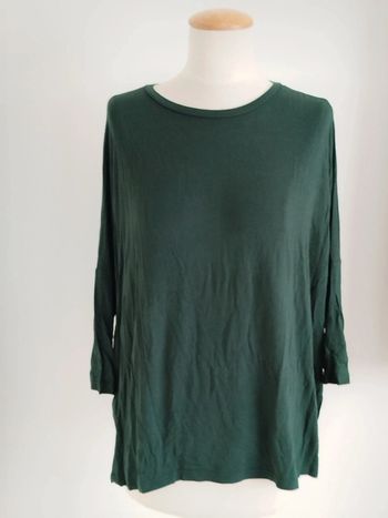 Blouse verte manches 3/4 Atmosphère taille 38