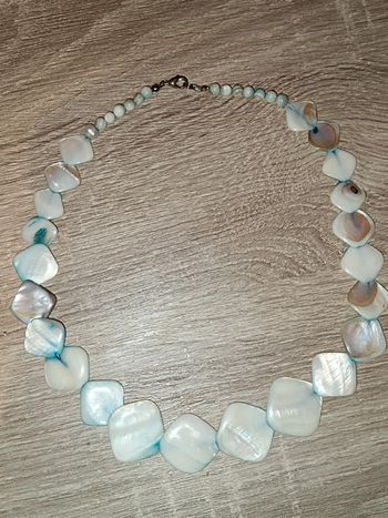 Beau collier nacre Bleu 🩵Vintage 80's
