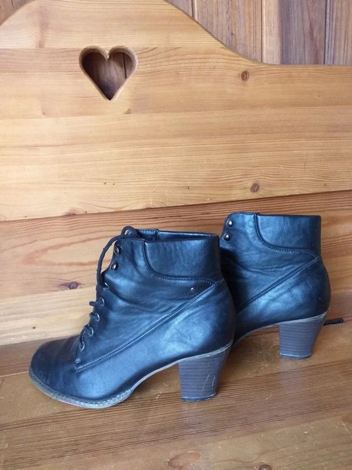 Bottine talon noire - photo numéro 3