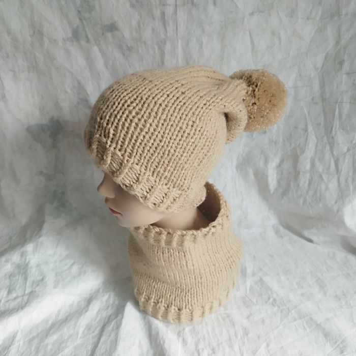 Ensemble bonnet col unisexe - photo numéro 4