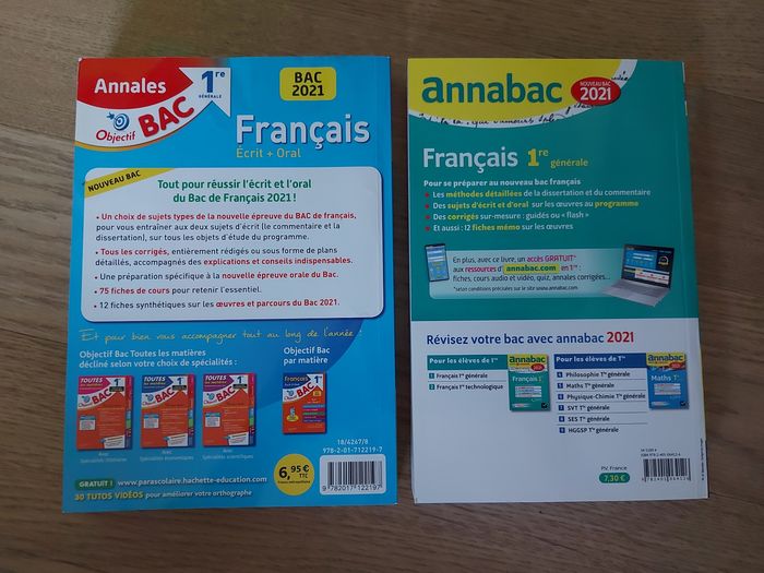 Français - Sujets & Corrigés - 1re - photo numéro 2