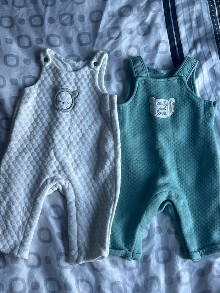 Lot de 2 salopette bébé taille 3 mois