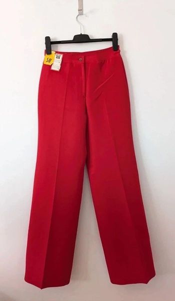 Pantalon rouge neuf à jambes larges - vintage - taille 40
