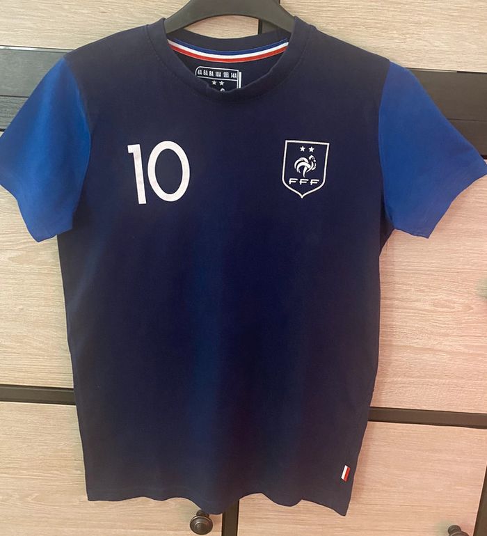 T-shirt FFF Foot Mbappé Taille 12 ans - photo numéro 4