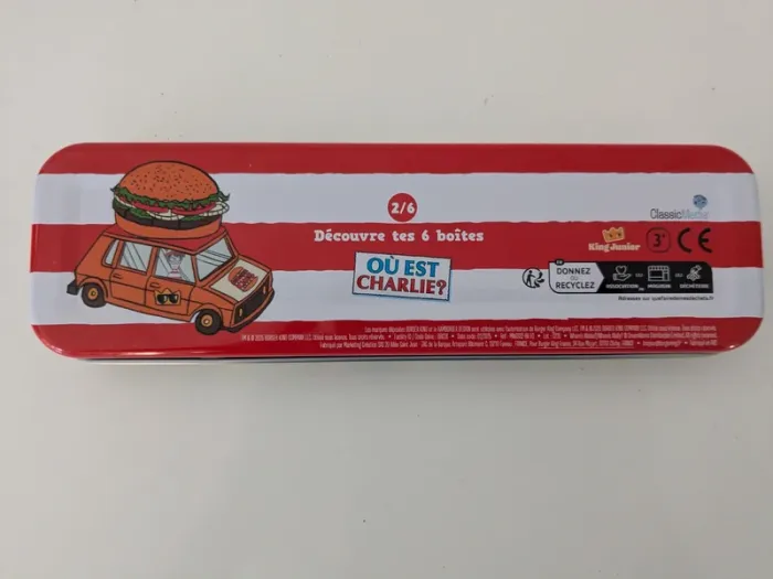Trousse / Plumier N°2 Où est Charlie de Burger King - photo numéro 3
