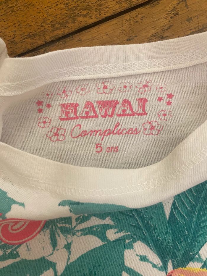 Ensemble t-shirt et short Hawaï Complices Taille 5 ans - photo numéro 8