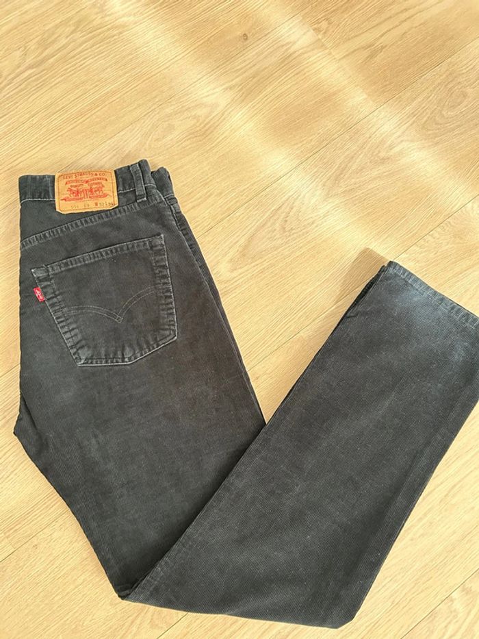 Jean Levi’s 551 en velours côtelé noir – W32 L34 – vintage USA - photo numéro 4