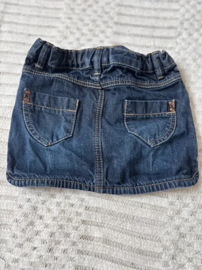 Jupe en jeans fille 18 mois - photo numéro 4
