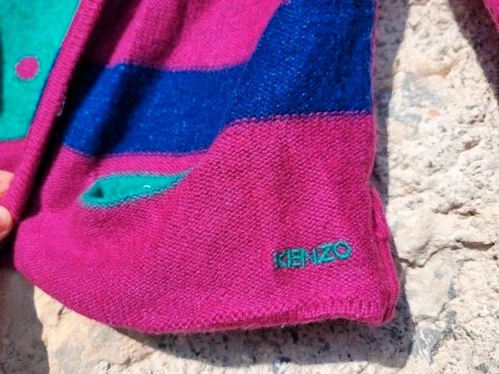 Kenzo Kids gilet tout doux, laine et angora, coloré, 8 ans - photo numéro 12