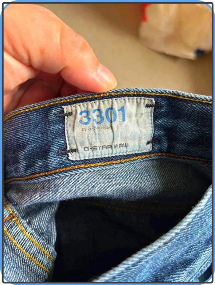 Jeans marque gstar raw taille 38 voir mesures car plus l'étiquette de taille - photo numéro 5
