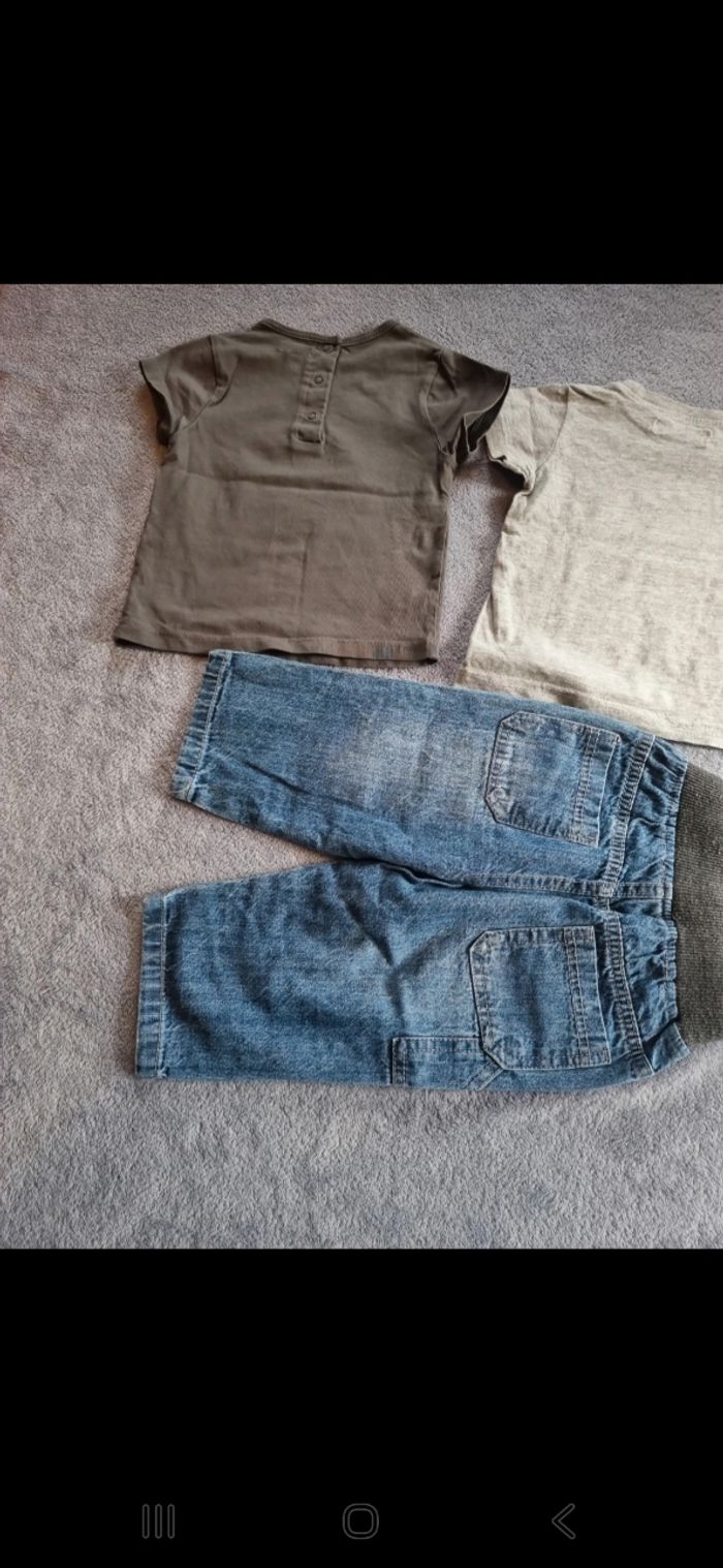 Ensemble jean avec 2 tee-shirt - photo numéro 8