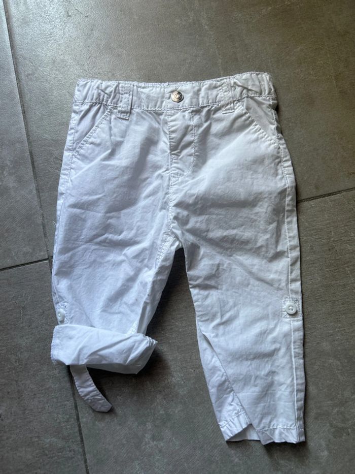 Pantalon léger bébé blanc 12 mois