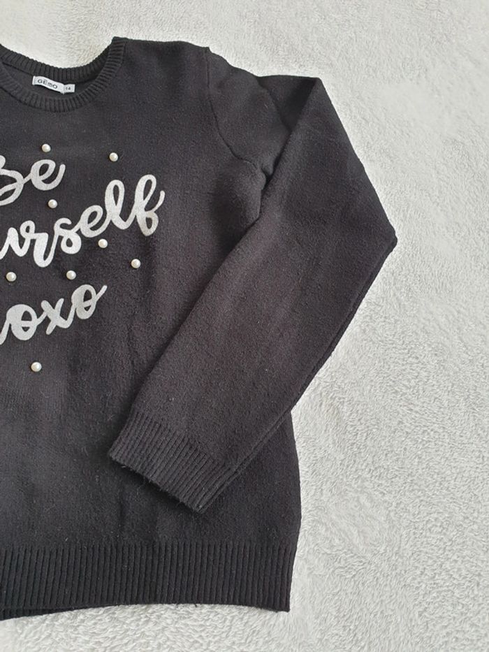 Pull noir 12-14 ans fille - photo numéro 3