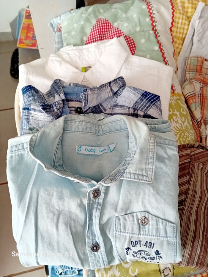 Lot chemise manches courtes