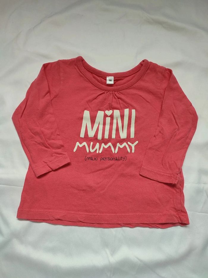 Lot de 2 t-shirt manches longues et un gilet 9 mois - photo numéro 6