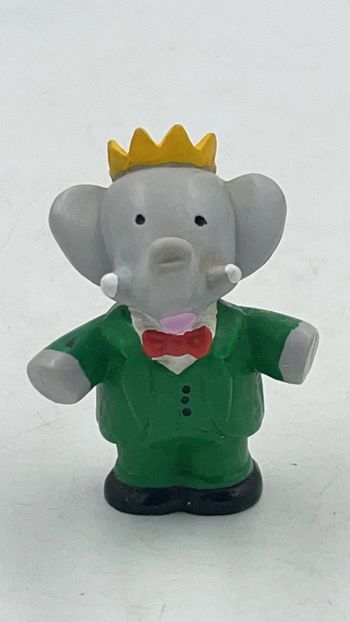 Figurine Babar en PVC L.De Brunhoff 1986 7 cm