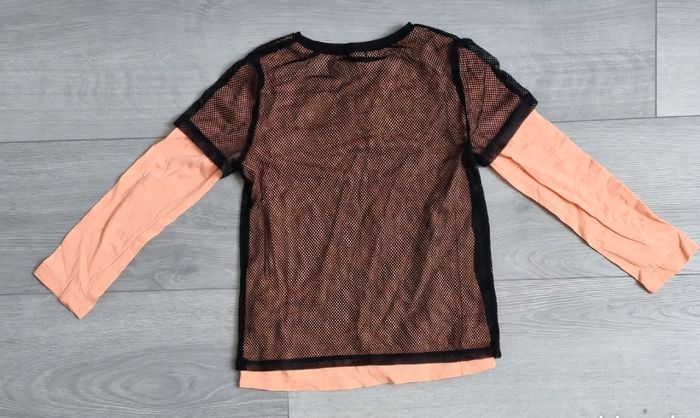 T-shirt manche longue Kiabi 6 Ans (114-119 cm) Orange Tres bonne etat - photo numéro 2