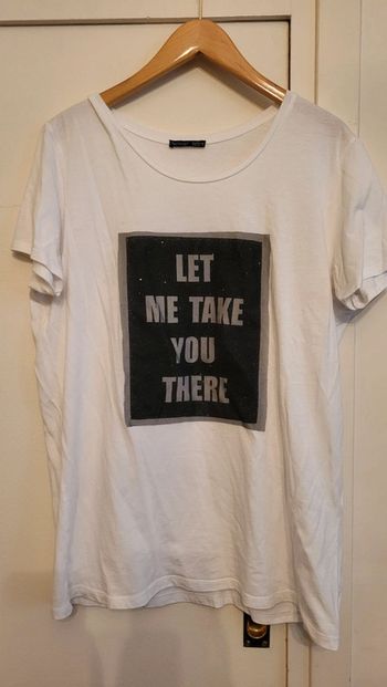 Tshirt blanc manches courtes