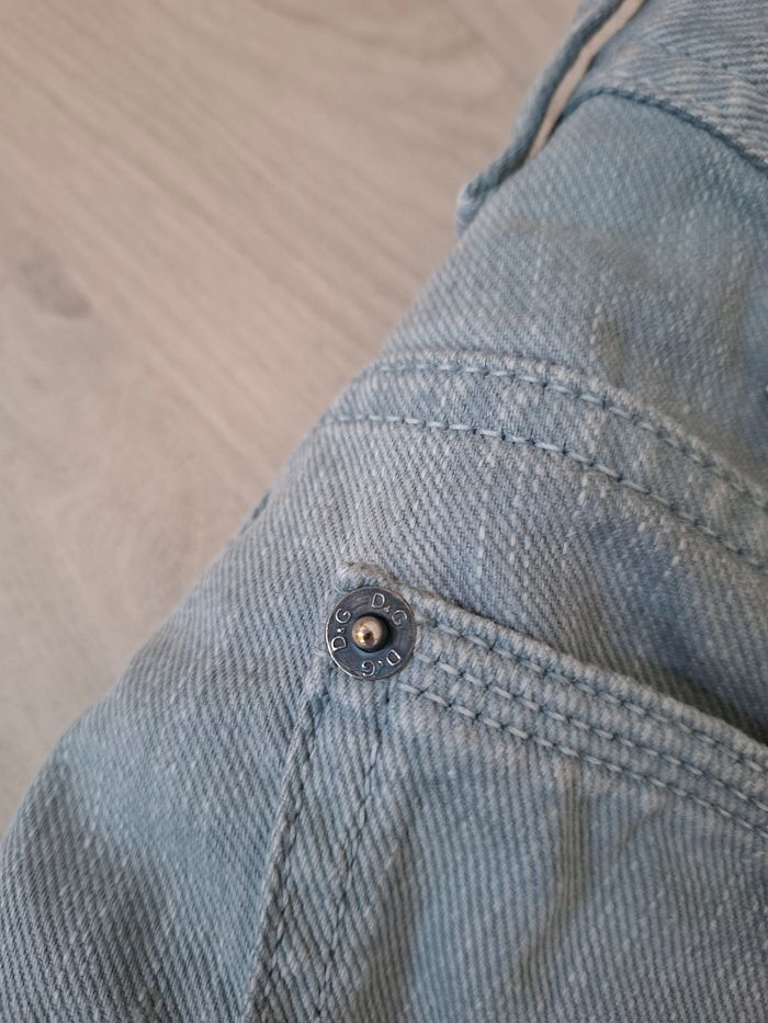 Jean Pantalon Dolce & Gabbana D&G / Bleu clair blanchi / Taille 29 (38/40 FR) M / Straight Regular - photo numéro 5