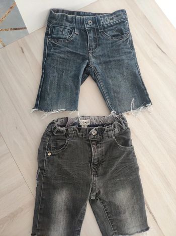 Lot de 2 shorts bermudas en jean 3 ans 36 mois
