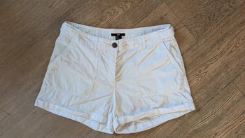 Short blanc été coton 38